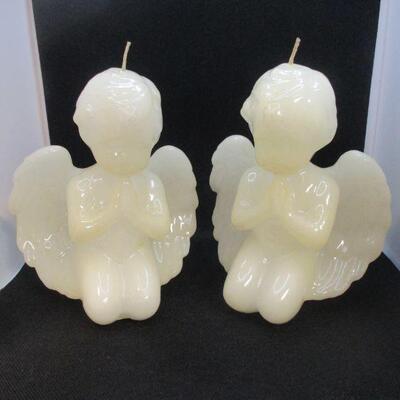 Lot 44 - (2) Cherub Angel Candles