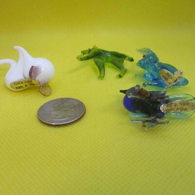 Lot 45 - (4) Miniature Glass Animals