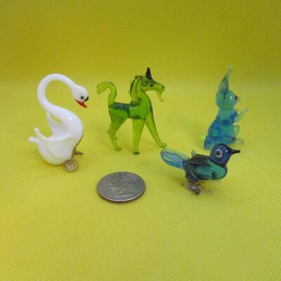 Lot 45 - (4) Miniature Glass Animals
