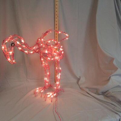 Lot 64 - Lighted Pink Flamingo