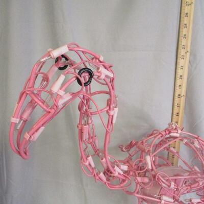 Lot 64 - Lighted Pink Flamingo