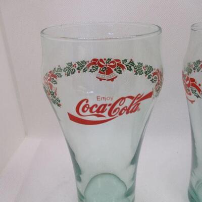 Lot 79 - (2) Coca-Cola Holiday Glasses
