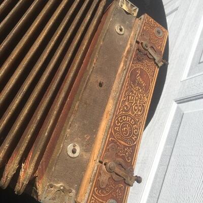 Antique accordion squeezebox for parts or restoration