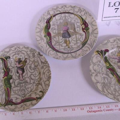 Fitz and Floyd Set of 4 LOVE Plates