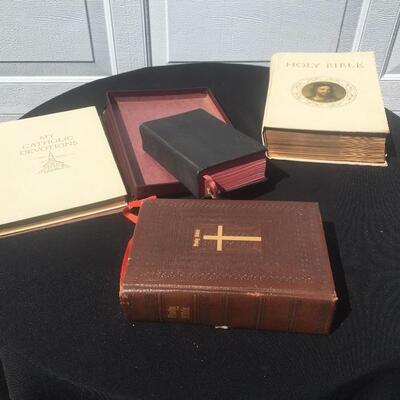 Vintage Religious Book and Bible Lot 