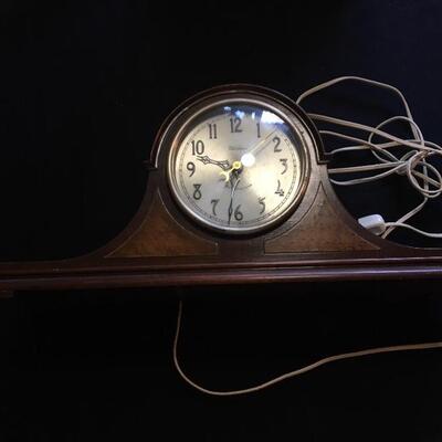 Revere Telechron vintage electric mantle clock 21 x 6 x 9â€