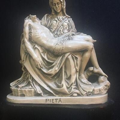 PIETA Religious statue 12 x 14.5â€ high