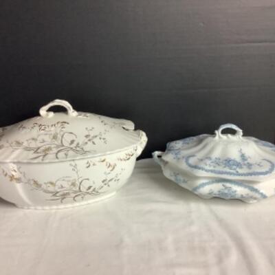 2107 Clifton Tureen W.H. Grindley Berry Bowls Syracuse China Colonial Pottery Carrollton China Serving Pieces