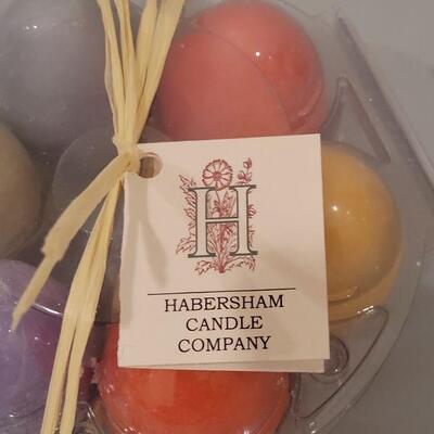 Lot 152: (2) Habersham Scented Wax Pottery Eggs 