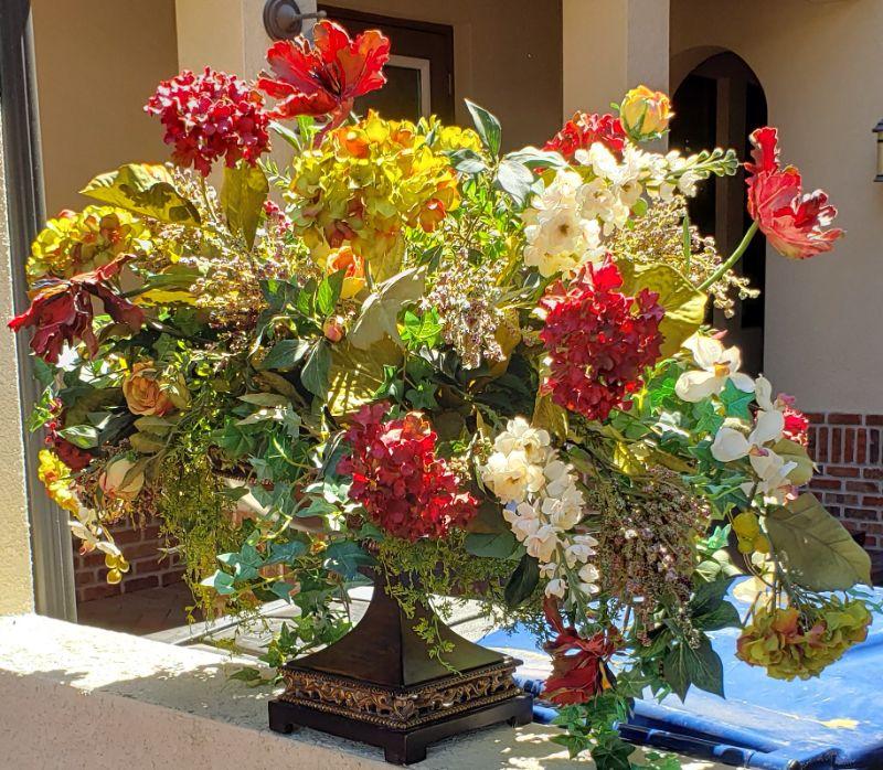 Large Artificial Flower Vase