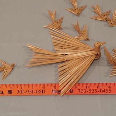 Lot 160: Vintage Straw Birds and Twists