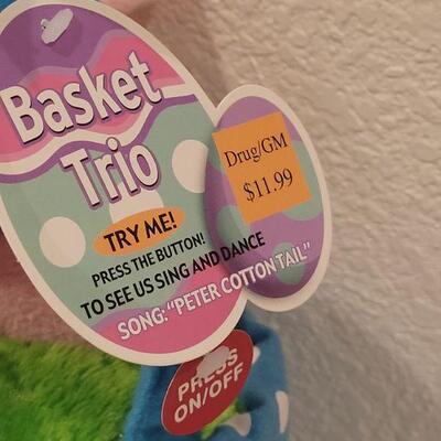 Lot 164: New Hallmark Animated Bunny and Animated Bunny Basket