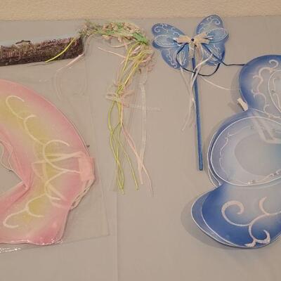 Lot 168: (2) New Butterfly Wings and Wands