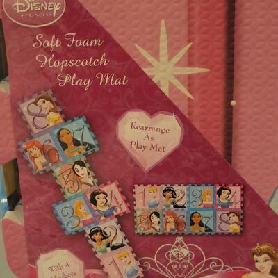 Lot 174: New Disney Princess Memory Game, Hope Scotch Soft Mat and a Unicorn Kitty