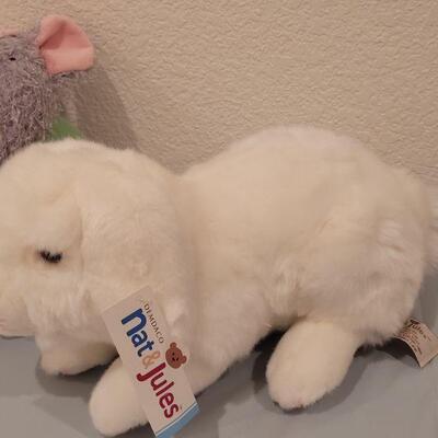 Lot 181: New Bunny, Mouse and Lamb Plushies 