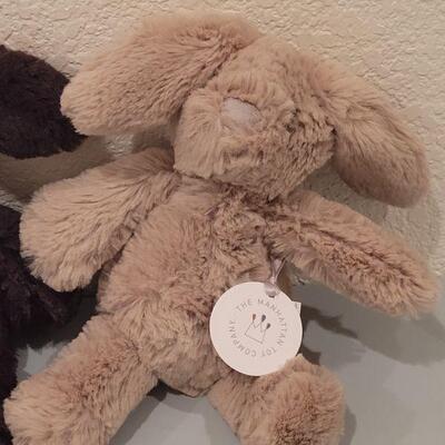 Lot 183: (3) Manhattan Toy Co. Small Plush Bunnies