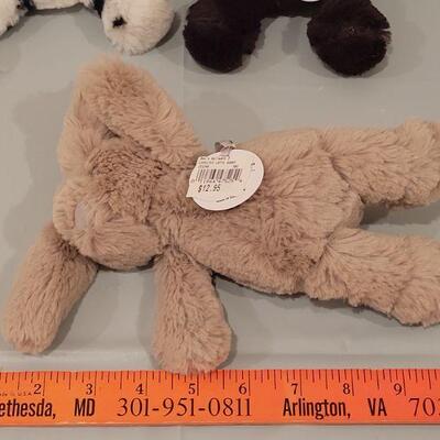 Lot 183: (3) Manhattan Toy Co. Small Plush Bunnies