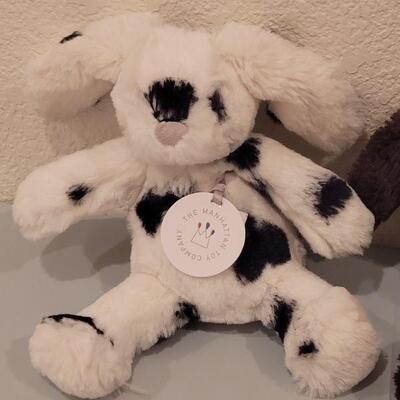Lot 183: (3) Manhattan Toy Co. Small Plush Bunnies