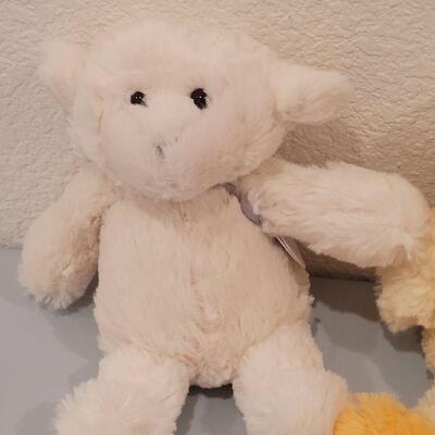 Lot 184: New Manhattan Toy Co. (2) Lambs and a Duck