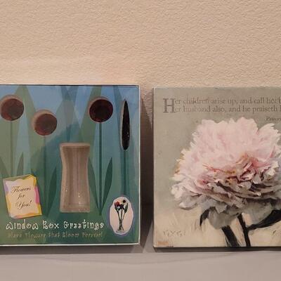 Lot 187: New Spring Deco (Bible Verse Picture and Glass Window Box Greetings)