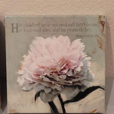 Lot 187: New Spring Deco (Bible Verse Picture and Glass Window Box Greetings)