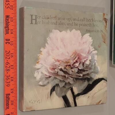 Lot 187: New Spring Deco (Bible Verse Picture and Glass Window Box Greetings)