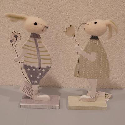 Lot 193: New Boy and Girl Bunny Deco