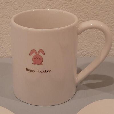 Lot 195: New Hallmark Easter Coffee Mugs and Plates