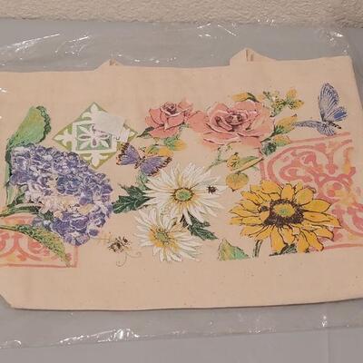 Lot 199: New Burlap Bunny Deco, Floral Bag and Jasmine Candle