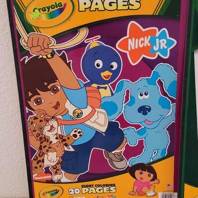 Lot 201: New Extra Large Coloring Books and a Macy's Bunny Plushie