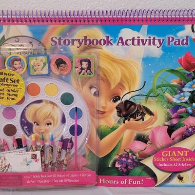 Lot 203: New Extra Large Coloring Book, Disney Princess Art Set and Plush Bunnies