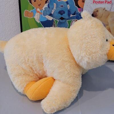 Lot 215: New Extra Large Coloring Books and Macy's Duck Plush