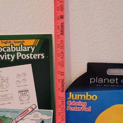Lot 216: New Extra Large Coloring Books and Rabbit Plushie 