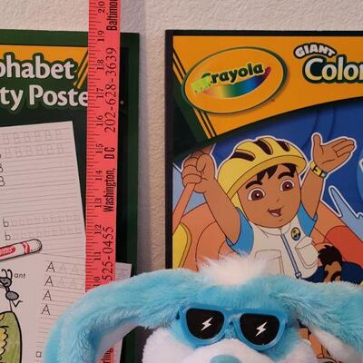 Lot 219: New Extra Large Coloring Books and  Animated Bunny