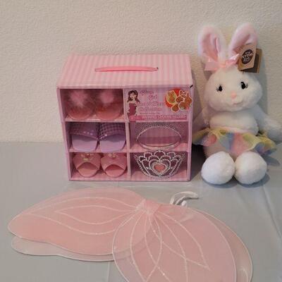 Lot 220: New Dress Up Shoes & Tiara Set, Butterfly Wings and Tutu Bunny