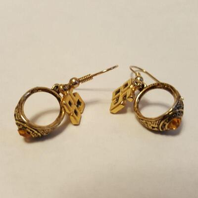 Class of '85 School Ring Earrings