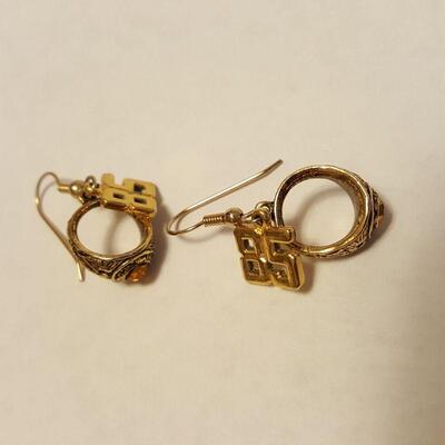 Class of '85 School Ring Earrings