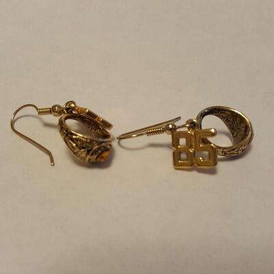 Class of '85 School Ring Earrings