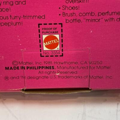 NEW IN BOX Mattel 1981 Pink & Pretty Barbie Doll NEVER REMOVED FROM BOX YD#27-0009