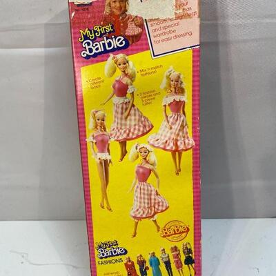 Vintage Mattel 1982 MY FIRST BARBIE Doll in Box with Accessories YD#27-0007