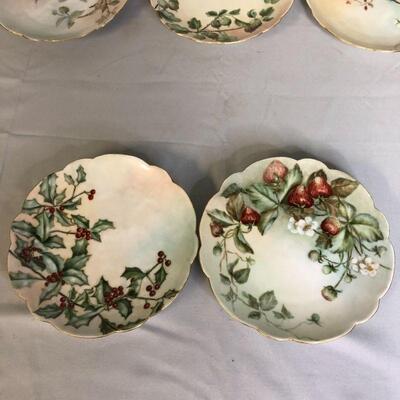 Lot 109 - (5) Sevier Limoges France Painted Plates