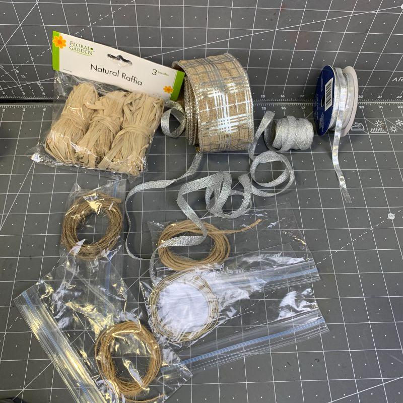 170 Narural Raffia Tie/Ribbons