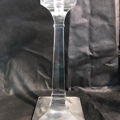 Assorted Candle Sticks plus 2 glass, decorative wax catchers