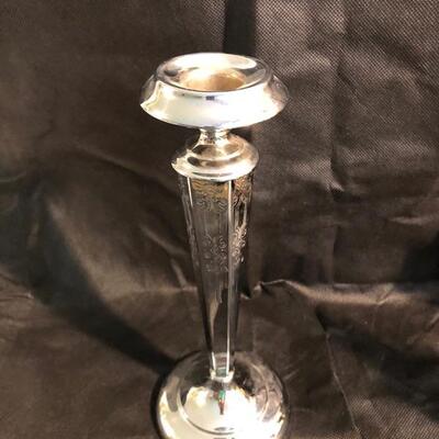Assorted Candle Sticks plus 2 glass, decorative wax catchers