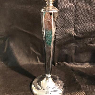 Assorted Candle Sticks plus 2 glass, decorative wax catchers