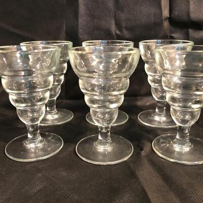 Vintage wine or parfait glasses