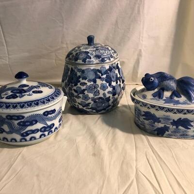 William Sonoma Caseroles and Storage jar