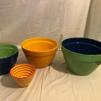 Fiesta colored nesting bowls