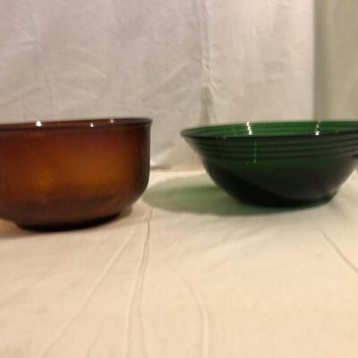 2 Vintage Colored Bowls