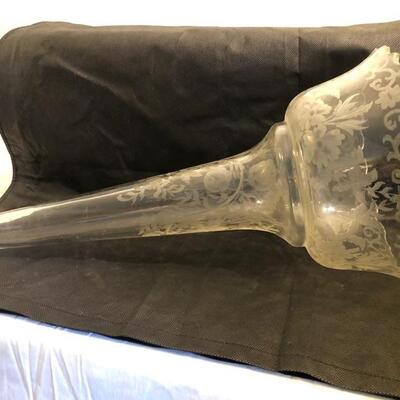 Victorian cut glass vase (in need of stand)